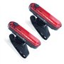Feu arrière de vélo, Eclairage Lumière arrière de vélo Rechargeable USB, Pack de 2, étanche, avec 4 Modes Ultra-Lumineux et Faci