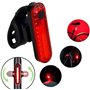 Feu arrière de vélo, Eclairage Lumière arrière de vélo Rechargeable USB, Pack de 2, étanche, avec 4 Modes Ultra-Lumineux et Faci