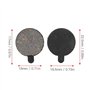 4 Paires de Plaquettes de Vélo Semi-métalliques de Rechange pour Disque de Rechange de Pl