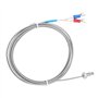 Thermocouple de Type K Filetage Fin à Vis M6 Type K 0-400 Pr Sondes de Capteur de Thermocouple Fil de Capteur de Température(2M)