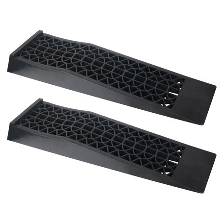 DAYUAN Lot de 2 rampes d'accès en plastique pour charges lourdes jusqu'à 5 tonnes - Avec protection contre les débordements