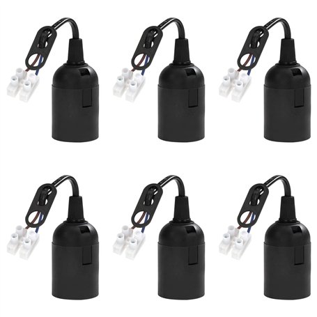 Douille de Lampe E27 avec Câble Support d'ampoule E27 Douille de Rénovation pour Ampoules à Incandescence et Ampoules LED 4A 250