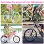 Lot de 246 perles de rayons de vélo colorées - Accessoires de vélo pour enfants - Perles de rayons de vélo réfléchissantes - Déc