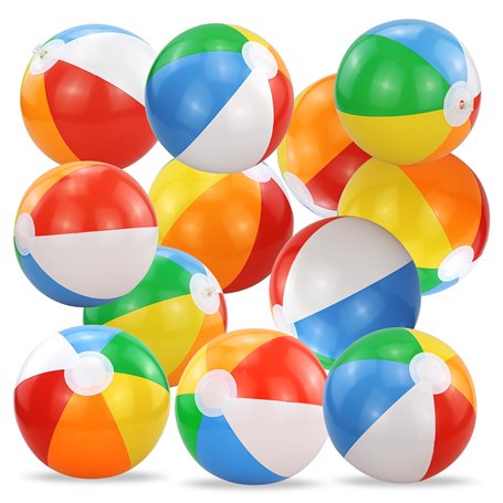 JRSHIRLEYLTD Lot de 13 ballons gonflables de 30 cm - Pour la plage