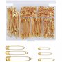 Épingle a Nourrice 250 Pièces Grosse et Petit Épingles de Sûreté Résistantes à la Rouille Épingles Couture avec Boîte de Rangeme