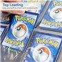 Pochettes pour Cartes, Transparent Anti-lumière Bleue Pochettes Vierges Pokemon Trading Card Sleeves de 30 Feuilles pour Cartes