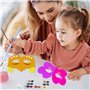 HONGXIN-SHOP Masques pour Enfants Artisanat Carte Blanche Masques à Colorier Masque Cosplay avec Corde élastique pour Costume Ca
