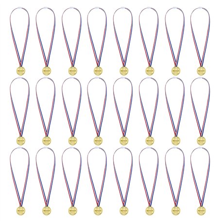 Yesaler Prix Médailles Médailles du Gagnant en Plastique Enfant Médailles Or pour Fête des Sports pour Enfants Compétition Party