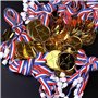 Yesaler Prix Médailles Médailles du Gagnant en Plastique Enfant Médailles Or pour Fête des Sports pour Enfants Compétition Party