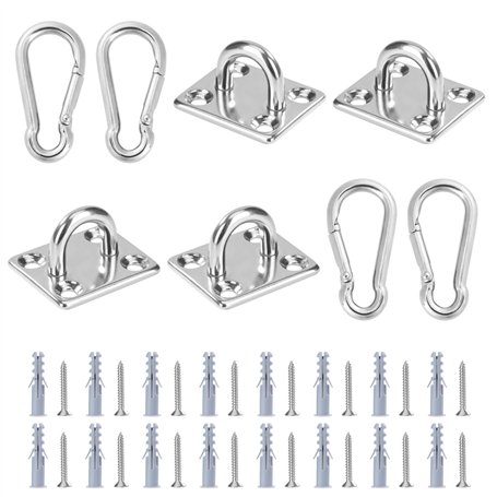 Jesustree Lot de 4 Plaque à œillets en Acier Inoxydable