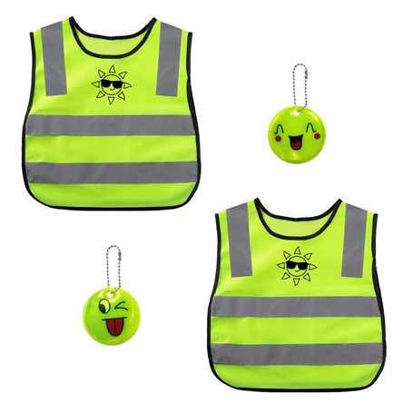 2 gilets réfléchissants haute visibilité