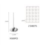 Lot de 500 mèches de bougie (26 mm) et 40 autocollants pour mèche de bougie en coton naturel pour la fabrication de bougies et l
