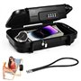 WEFHEF Coffre-Fort Portable Étanche Sécurité Mini Coffre Fort Anti-Vol Coffre Fort Telephone Portable avec Câble Acier Coffre-Fo