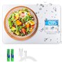 MegaWise Balance de cuisine numérique rechargeable de 15 kg - Poids en grammes et onces pour la cuisson - Graduation précise de