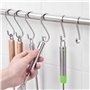 Lot de 18 Crochets en S de suspension multifonctions Crochets en forme de S en acier inoxydable Crochet S pour salle de bains ch