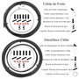 Gasea Nouveau Vélo Câble Kit Universel Frein Câble et Vitesse Shifter Câble Set avec Remplacement de logement et Ligne de contrô