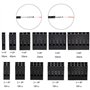 Bestgle 620PCS 2.54mm Dupont Jumper Connecteurs Mâle Femelle À Sertir Pin Terminal Kit Dupont Câble Jumper Fil Pin En-tête Logem