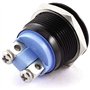 Bestgle 19 mm 3/4" Interrupteur à Bouton-poussoir Momentané en Métal 3A / 250V AC SPST 1NO Interrupteur de Voiture Industrielle 