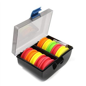 Enrouleur de bas de ligne en mousse EVA dans une boîte de rangement pour pêche en mer avec aiguilles fixes Enrouleur de bas de ligne en mousse EVA dans une boîte de rangement pour pêche en mer avec aiguilles fixes