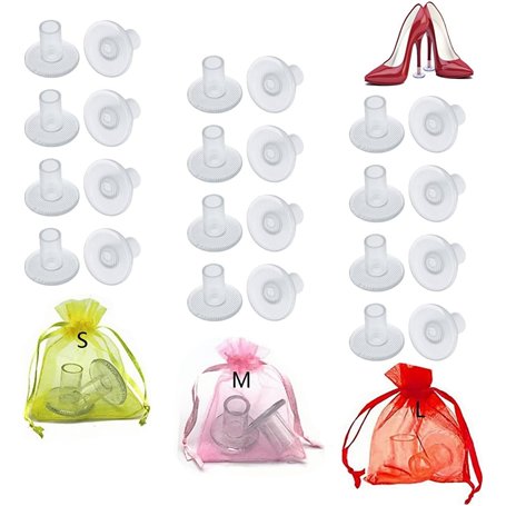 12 Haut Talon Protecteurs Couvre Chaussure Heel Embouts Femme Haut Stoppers SML