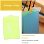 5 Pcs Porte Carte Imperméable à l'Eau, Badge Coloré Plastique, Étui pour Cartes D'identité/d'étudiants/ de Visite/de Bus, Exposi