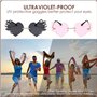 Dfuqanb 2 Pièces Lunettes de Soleil Cœur en Forme de Flamme sans Monture en Métal, Sans Monture Coeur Couleur Bonbon, Sans Montu
