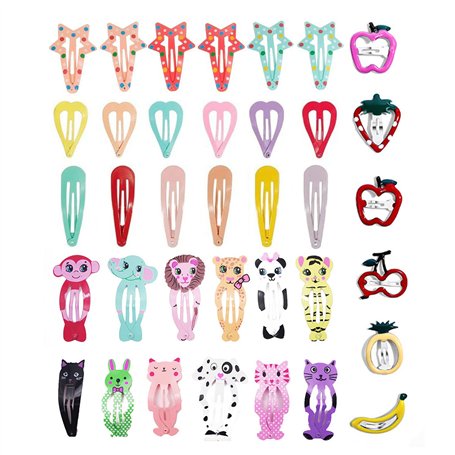 Kafeiya 36 Pièces Barrettes à Cheveux