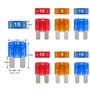 Porte-Fusible Micro Voiture Adaptateur Lame Porte-Fusible Add-A-Circuit Porte-Fusible avec 6 Pièces de Fusible à Lame 5A 10A 15A