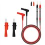 Cordon de Test de Multimètre Sondes de Mesure de Multimètre avec Pinces Crocodiles Câble de Test pour Multimètre 1000V / 20A
