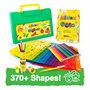 Mimtom Kit de Pochoirs à Dessiner pour Enfants | Pochoirs Plastiques avec Plus de 370 Formes pour des Heures d’Amusement de Créa