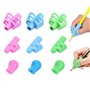 WuzhiEu Lot de 9 aides d'écriture pour enfants - Porte-stylo en silicone - Aide aux enfants - Poignée pour tenir le stylo - Poig
