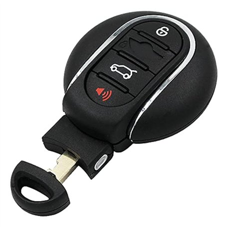 Coque de clé de voiture avec télécommande intelligente à 4 boutons pour BMW Mini Cooper F54 F55 F56 F60 2015 2016 2017 2018 avec