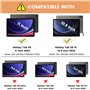 Coque Multi-Angle avec Support pour Galaxy Tab S9 FE 10.9 Pouces/S9 11 Pou