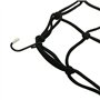 Filet à Bagages 2 Pièces Araignée Elastique avec 6 Crochets pour Moto Scooter Bicyclette VTT Extensible 28 x 28cm Noir