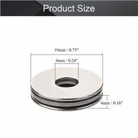 feedal Lot de 2 poulies de guidage à roulement à billes en nylon avec rainure en U de 46 mm