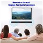 mimzemamz Support Barre de Son, Universal Support Enceinte Murale pour Enceintes Jusqu'à 7 kg, Fort Support Enceinte avec Vis de