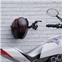 Porte Casque Moto, 2 Pièces Support Casque Moto Mural, Accessoire Casque Moto pour Suspension de Casque de Moto Et de Clés, Noir
