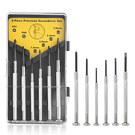 Tournevis pour lunettes Mini set de tournevis montre avec étui Petit set de tournevis pour la réparation de lunettes-montres DIY