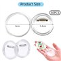 RXKFIGX 30Pcs Badges Ronds Personnalisables 60mm Badge Personnalisé en Acrylique Transparents Set de Faire Ses Badges avec Eping