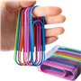 Attache-papiers jumbo colorée - Lot de 40-100 mm - Grande taille - Revêtues de vinyle - Fournitures scolaires et de bureau