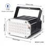 48LED Mini Stroboscope Telecommande Dj Jeux de Lumiere Pour Soiree Strobe Light, LED Couleur Lumière Stroboscopique Avec Télécom