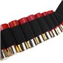 Cartouchiere, Ceinture pour Fusil de Chasse Calibre 12G 25 Tours Ceinture de Munitions Ceinture Bandolier en Coquille pour Carto