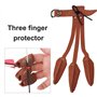 3 Doigts en Cuir Réglable Accessoires Protection de Tir Chasse pour Arc Classique Arc Traditionnel