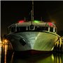 MiOYOOW 6 Pcs Feux Navigation Bateau, 4 Modes Marine LED Lumière Voile Rechargeable, 3 Couleurs Lampes de Navigation Latérale ét