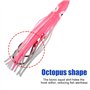 Hameçon d'appât de Jupe de Calmar, 5 Pcs Octopus Jigs Swimbait, Leurres de Pêche Souples Lumineux avec Hameçon Barbelé Doubles p