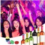 LiJuanWang Beer Saver Bouchons,12 pièces Capsules de bière,Bouchon de bière Réutilisables marqueur de Bouteille pour Bouteilles