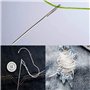 15 Pcs Aiguilles à Coudre à la Main, Aiguilles émoussée à Bout Rond, Aiguilles À Coudre À Gros Yeux, Aiguille Cuir, pour Le Poin