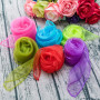 Comius 20 Pièces Multicolores Écharpes à Jongler Foulards de Rythme dans, Carré Soie Organza Foulards Écharpes Sensorielles Bébé