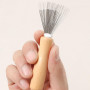 1 Pcs Nettoyant Poignée en Bois pour Peigne,Nettoyage Brosse à Cheveux Portable Brosse,Nettoyage De Peigne à Cheveux,Nettoyant P
