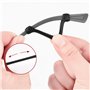 RUOJLING Protège-Branche et Couvre-Temples en Silicone pour Lunettes - 6 Paires Antidérapantes - Cache-Oreilles - 2 Couleurs (56